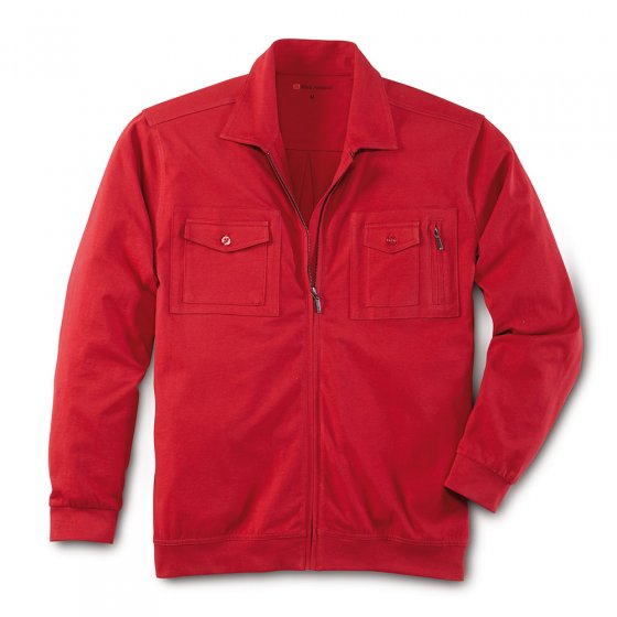 Jersey-Langarmshirt, SET 3XL | Khaki#Rot