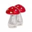 Champignons de verre illuminés, lot de 2 - 1