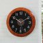 Horloge murale solaire aspect bois - 1