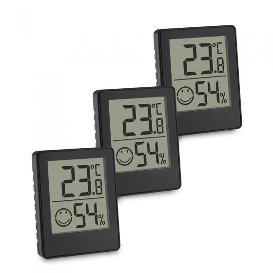 Thermomètre/hygromètre numérique Lot de 3  