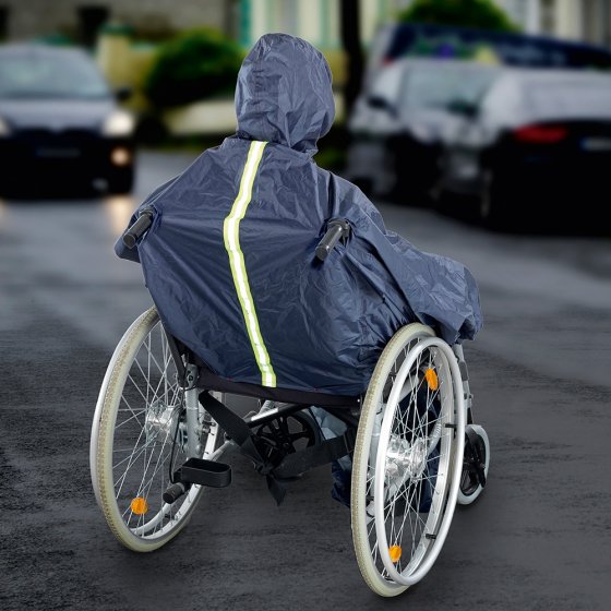 Cape de pluie pour fauteuil roulant 