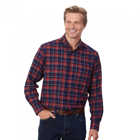 Baumwoll-Flanellhemd, SET 3XL | Blau-Rot#Blau-Grün