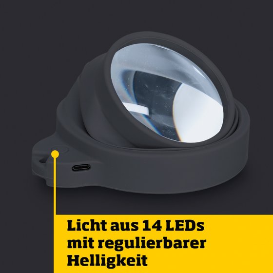 LED-Lupe mit optischem Glas 