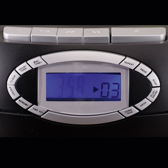 Tragbarer CD-Player mit Kassettendeck 