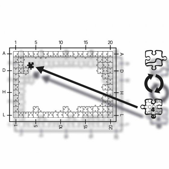 Puzzle « La fête » avec marquage au dos 