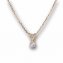 Collier or et diamant, 0,21 ct - 6